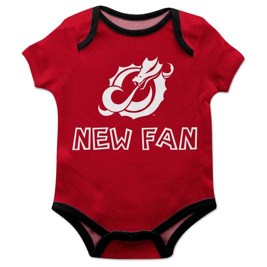 Minnesota State Dragons Infant Game Day Red Short Sleeve One Piece Jumpsuit New Fan Mascot Bodysuit by Vive La Fete