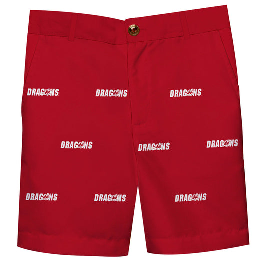 Minnesota State Dragons Boys Game Day Red Structured Shorts
