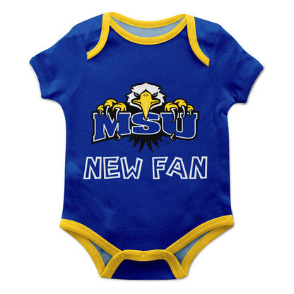Morehead State Eagles Infant Game Day Blue Short Sleeve One Piece Jumpsuit by Vive La Fete