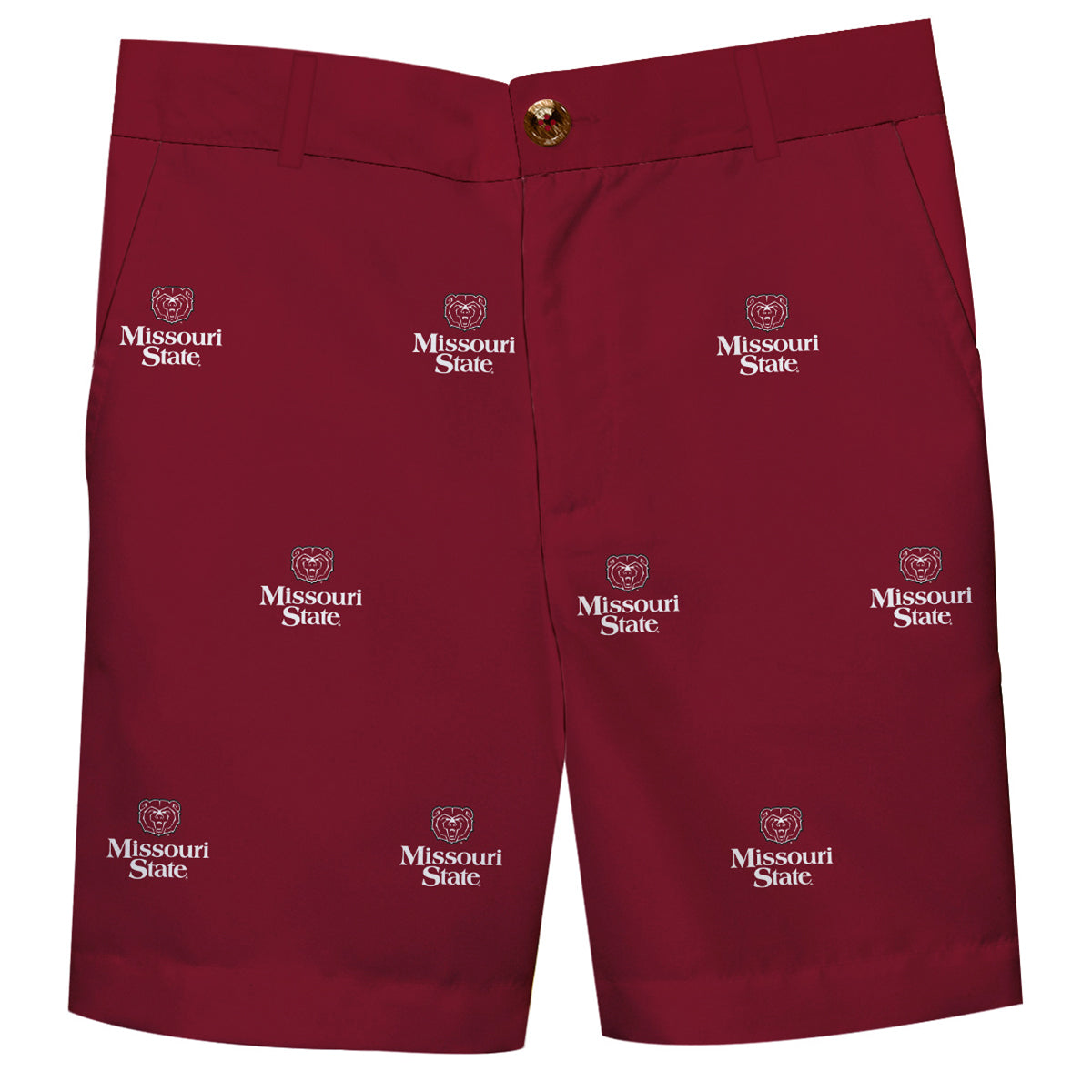 Missouri State Bears Boys Game Day Maroon Structured Shorts