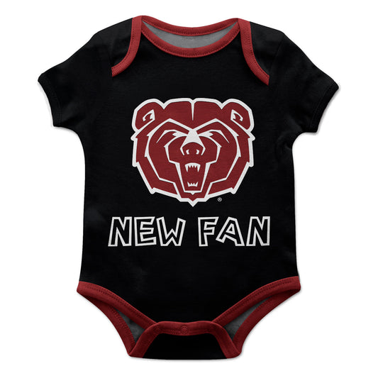 Missouri State Bears Infant Game Day Black Short Sleeve One Piece Jumpsuit by Vive La Fete