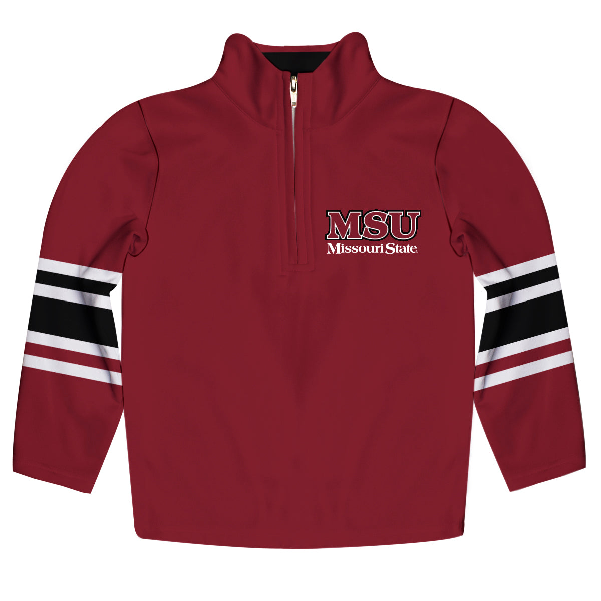 Missouri State Bears Game Day Black Quarter Zip Pullover for Infants Toddlers by Vive La Fete