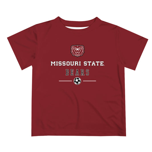 Missouri State Bears Vive La Fete Soccer V1 Maroon Short Sleeve Tee Shirt