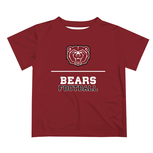 Missouri State Bears Vive La Fete Football V1 Maroon Short Sleeve Tee Shirt
