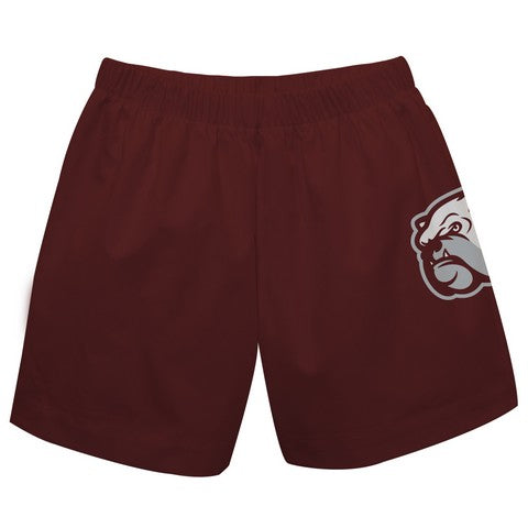 Mississippi State Solid Burgundy Boys Pull On Shorts