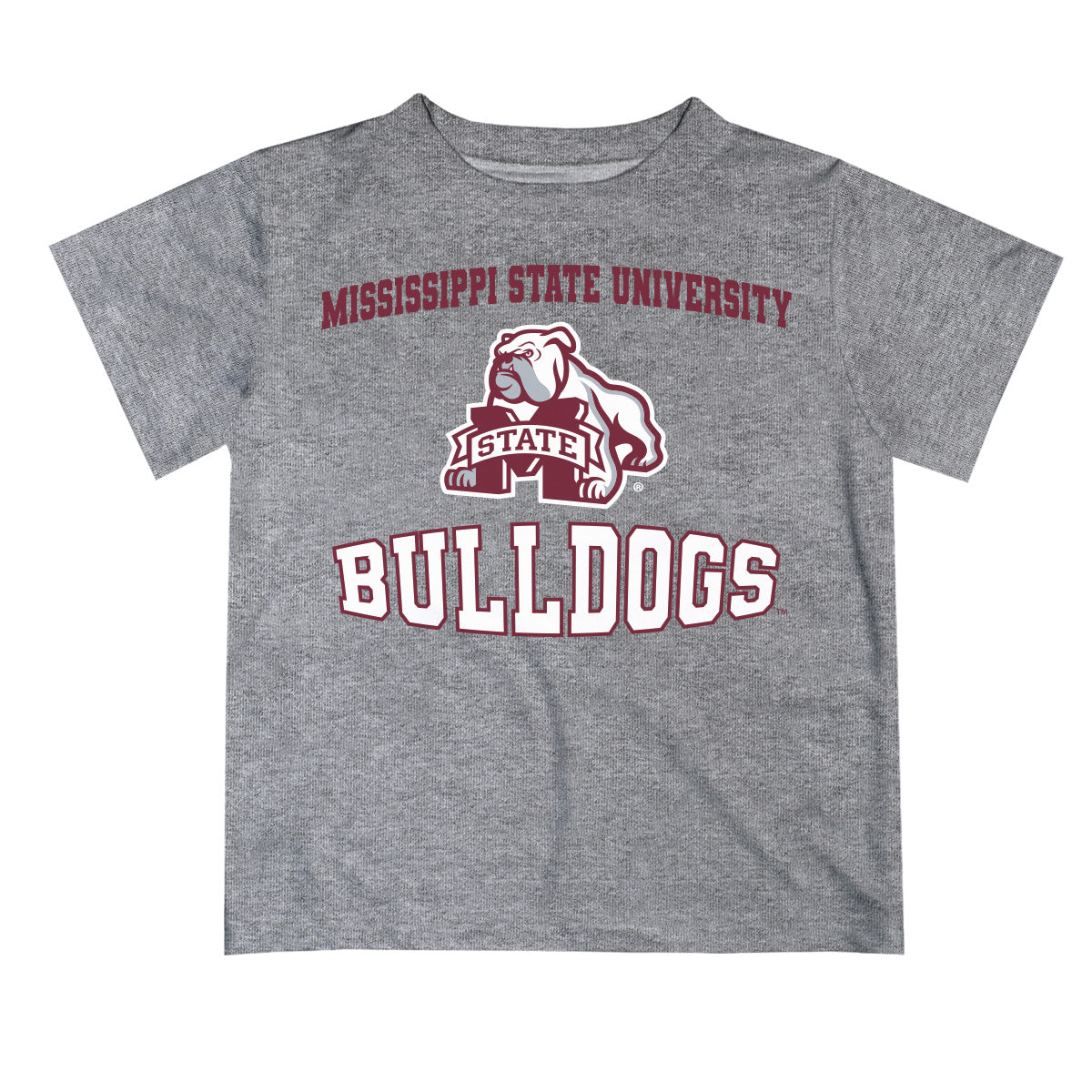 Mississippi State Bulldogs Vive La Fete Boys Game Day V3 Heather Gray Short Sleeve Tee Shirt