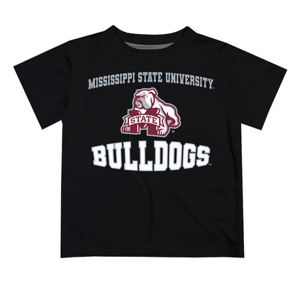 Mississippi State Bulldogs Vive La Fete Boys Game Day V3 Black Short Sleeve Tee Shirt