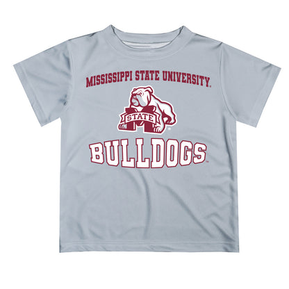 Mississippi State Bulldogs Vive La Fete Boys Game Day V3 Gray Short Sleeve Tee Shirt