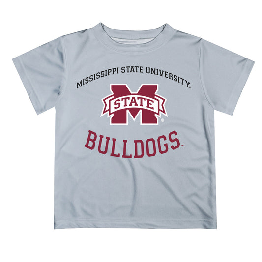 Mississippi State Bulldogs Vive La Fete Boys Game Day V1 Gray Short Sleeve Tee Shirt