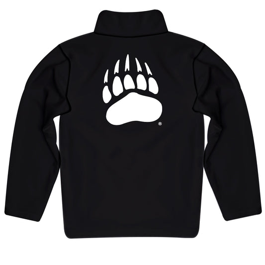 Mouseover Image, Montana Grizzlies UMT Game Day Solid Black Quarter Zip Pullover for Infants Toddlers by Vive La Fete