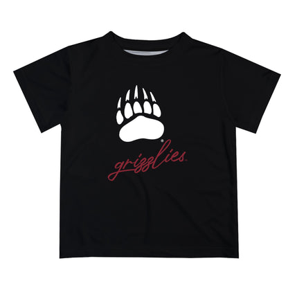 Montana Grizzlies UMT Vive La Fete Script V1 Black Short Sleeve Tee Shirt