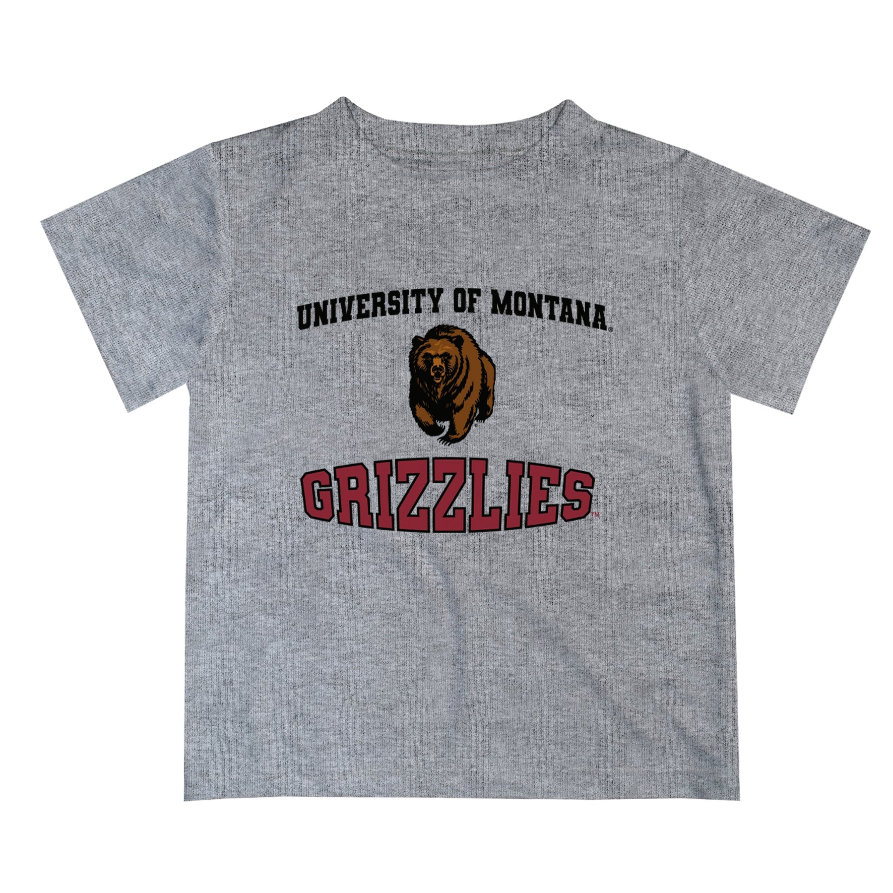 Montana Grizzlies UMT Vive La Fete Boys Game Day V3 Heather Gray Short Sleeve Tee Shirt