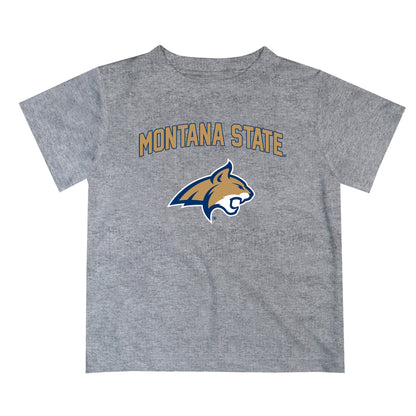 Montana State Bobcats Vive La Fete Boys Game Day V2 Heather Gray Short Sleeve Tee Shirt
