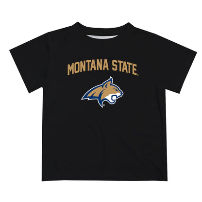 Montana State Bobcats Vive La Fete Boys Game Day V2 Black Short Sleeve Tee Shirt