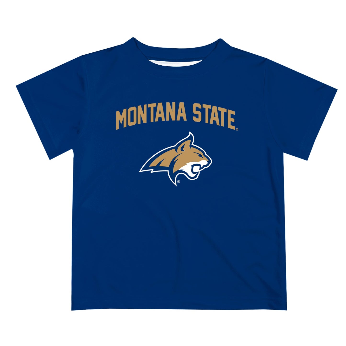 Montana State Bobcats Vive La Fete Boys Game Day V2 Blue Short Sleeve Tee Shirt