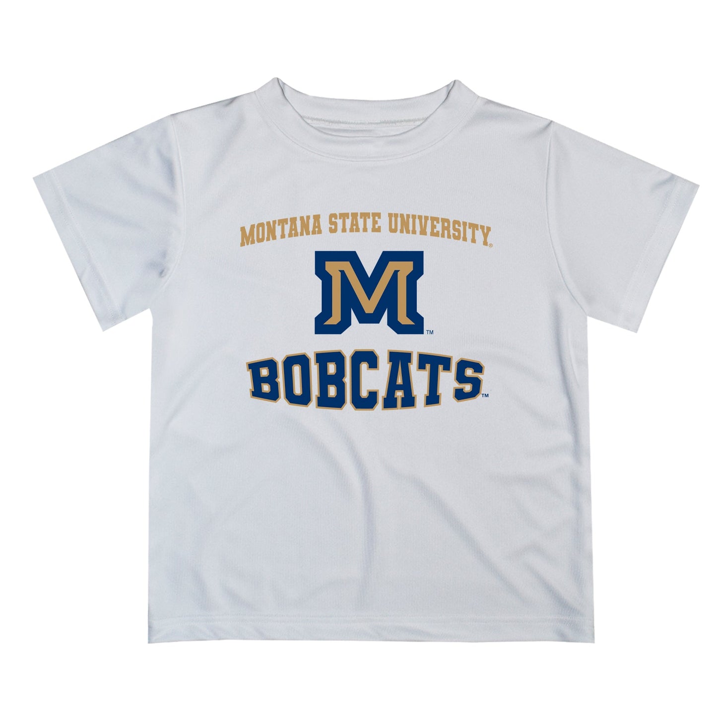 Montana State Bobcats Vive La Fete Boys Game Day V3 White Short Sleeve Tee Shirt