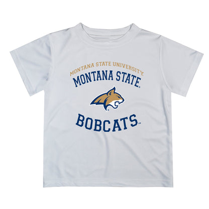 Montana State Bobcats Vive La Fete Boys Game Day V1 White Short Sleeve Tee Shirt
