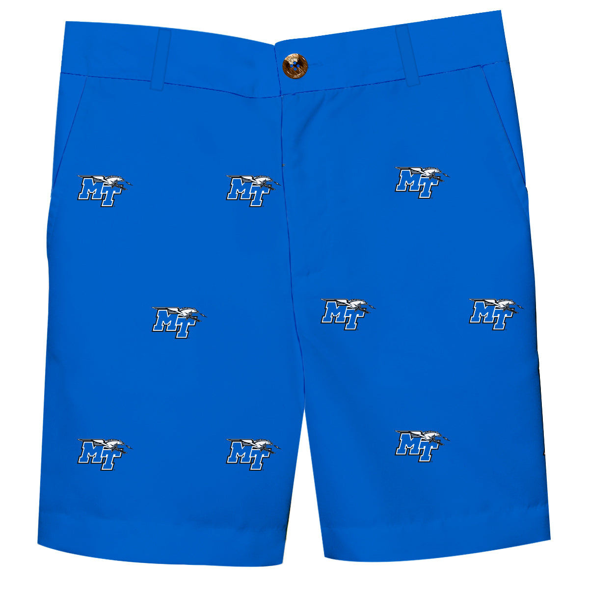 MTSU Blue Raiders Boys Game Day Blue Structured Shorts