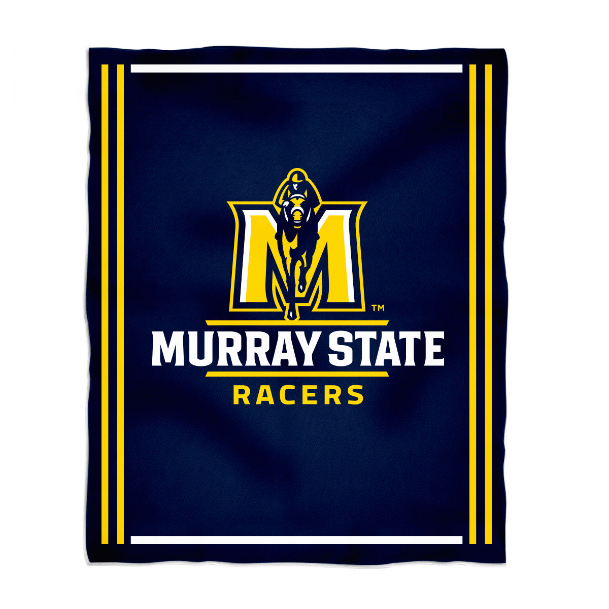 Murray State Racers Kids Game Day Navy Plush Soft Minky Blanket 36 x 48 Mascot