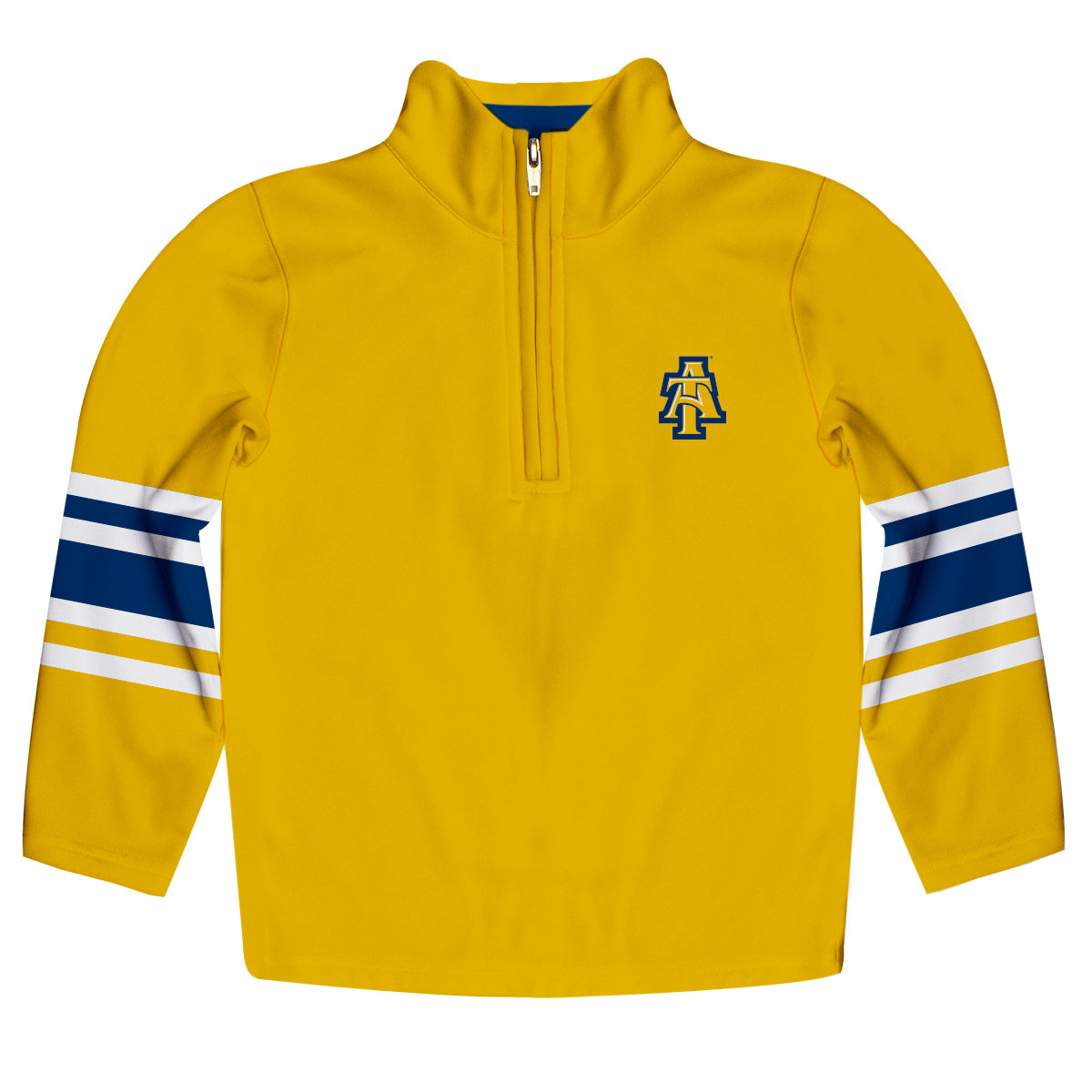 North Carolina A&T Aggies Game Day Gold Quarter Zip Pullover for Infants Toddlers by Vive La Fete