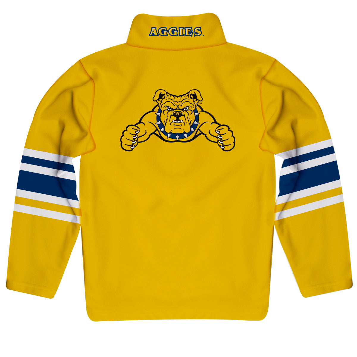 North Carolina A&T Aggies Game Day Gold Quarter Zip Pullover for Infants Toddlers by Vive La Fete