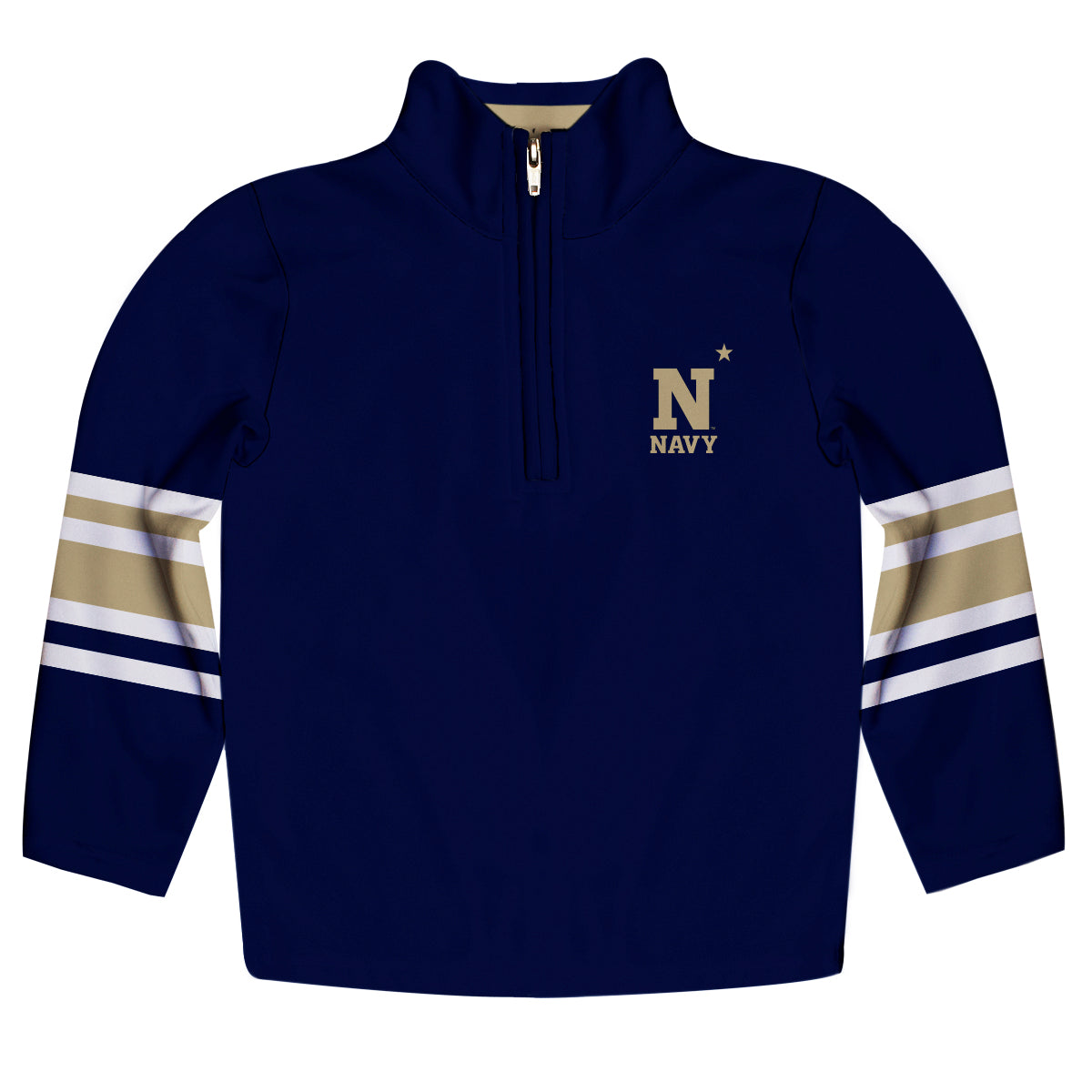US Naval Academy Midshipmen Game Day Gold Quarter Zip Pullover Sweatsh