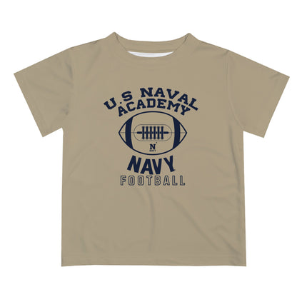 US Naval Academy Midshipmen Vive La Fete Football V2 Gold Short Sleeve Tee Shirt