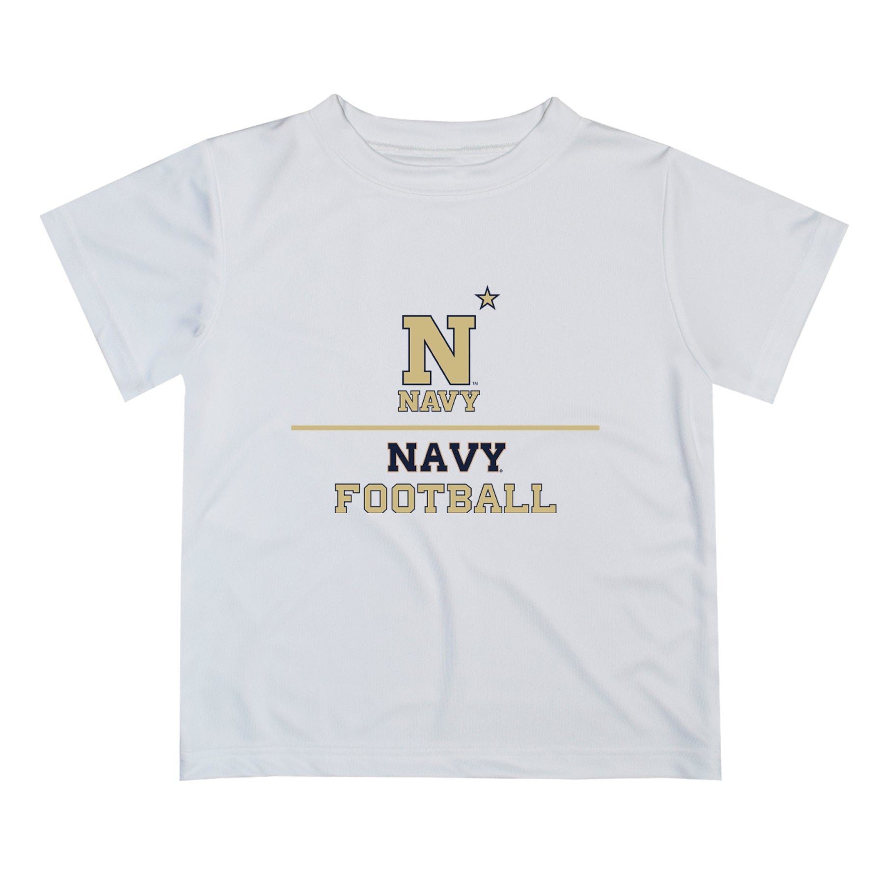 US Naval Academy Midshipmen Vive La Fete Football V1 White Short Sleeve Tee Shirt