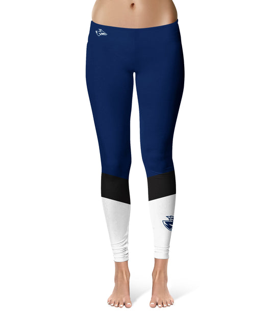 Nebraska-Kearney Lopers UNK Vive La Fete Game Day Collegiate Ankle Color Block Women Blue White Yoga Leggings