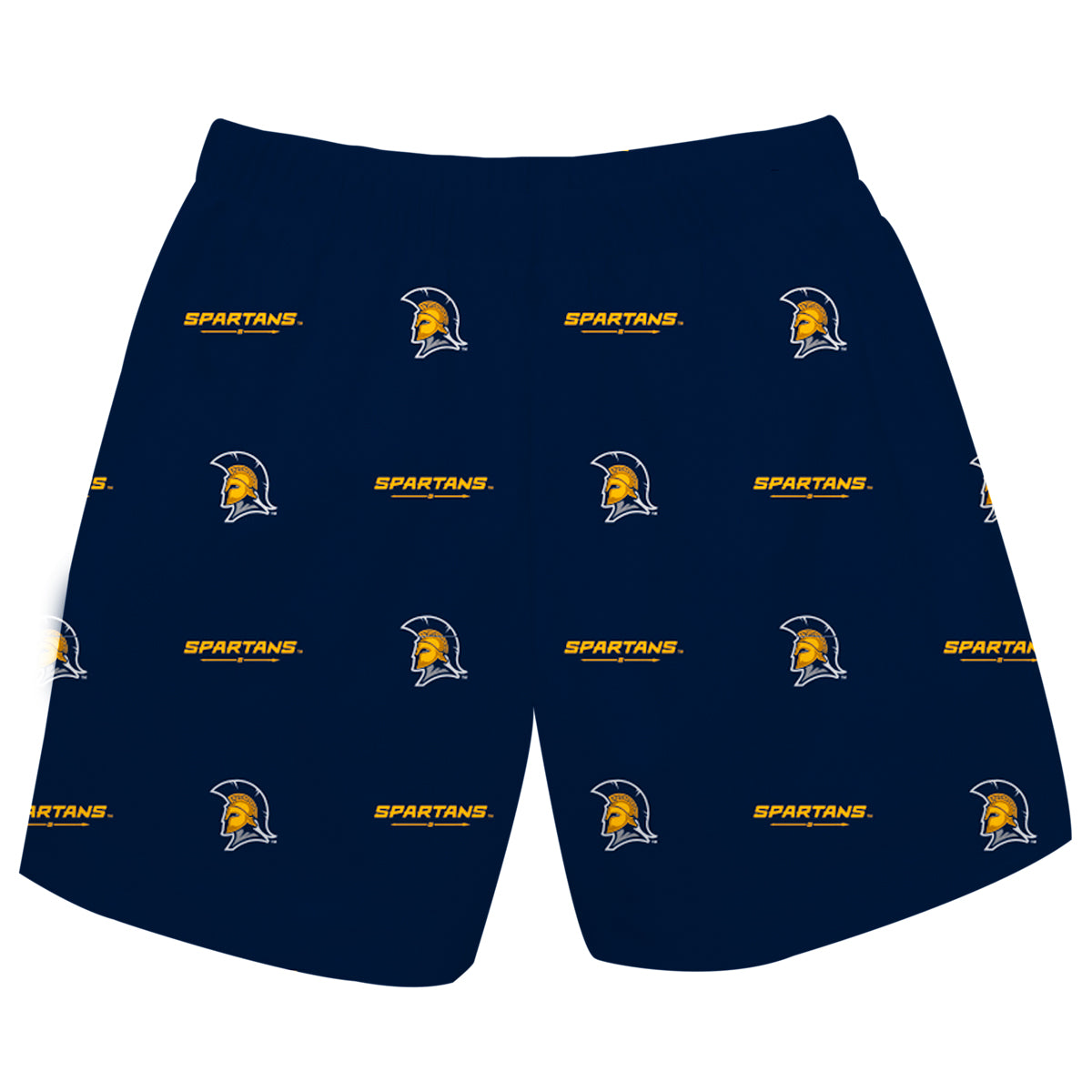 UNC Greensboro Spartans UNCG Boys Game Day Elastic Waist Classic Play Navy Pull On Shorts