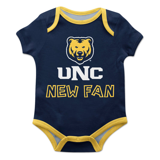 Northern Colorado Bears UNC Infant Game Day Navy Short Sleeve One Piece Jumpsuit by Vive La Fete