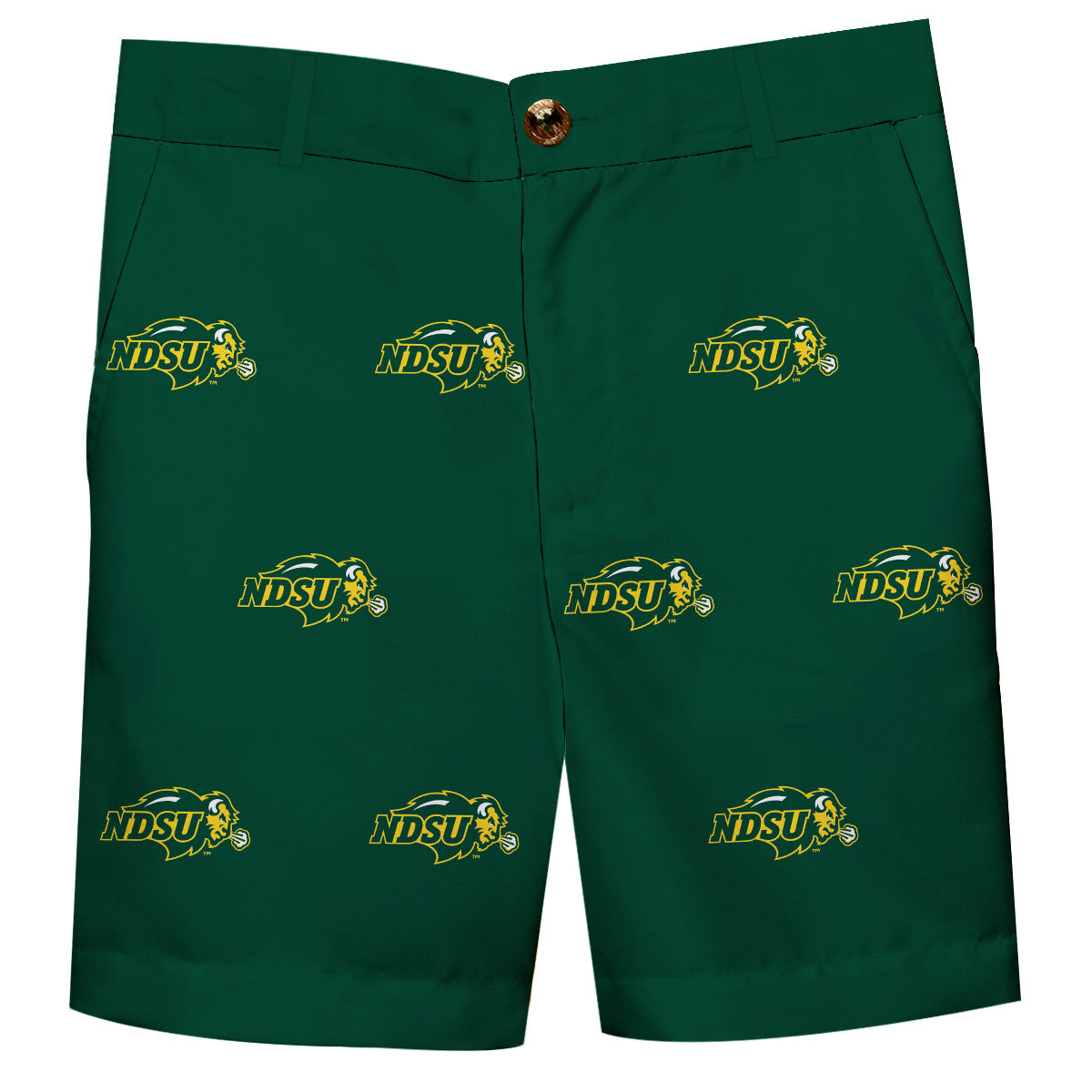 North Dakota Bisons Green Structured Short