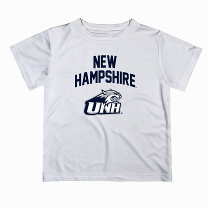 New Hampshire Wildcats UNH Vive La Fete Boys Game Day V2 White Short Sleeve Tee Shirt