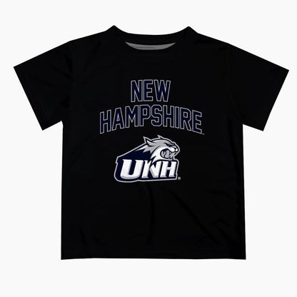 New Hampshire Wildcats UNH Vive La Fete Boys Game Day V2 Black Short Sleeve Tee Shirt