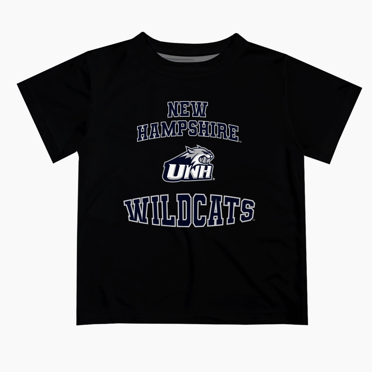 New Hampshire Wildcats UNH Vive La Fete Boys Game Day V3 Black Short Sleeve Tee Shirt