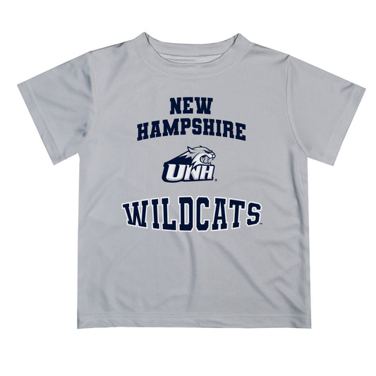 New Hampshire Wildcats UNH Vive La Fete Boys Game Day V3 Gray Short Sleeve Tee Shirt