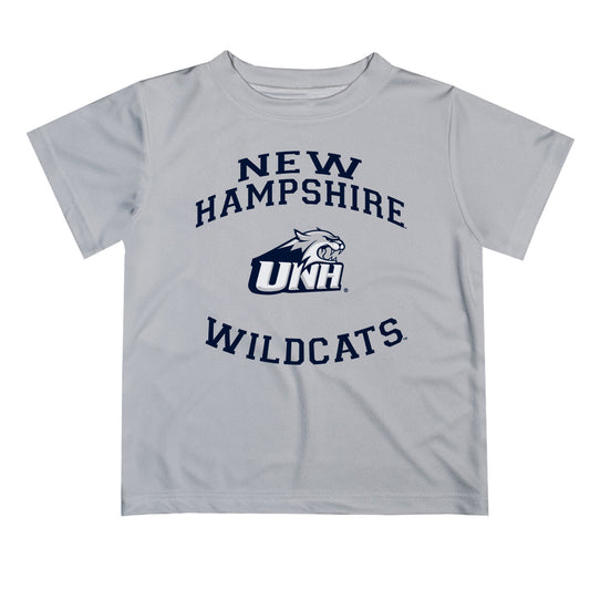 New Hampshire Wildcats UNH Vive La Fete Boys Game Day V1 Gray Short Sleeve Tee Shirt