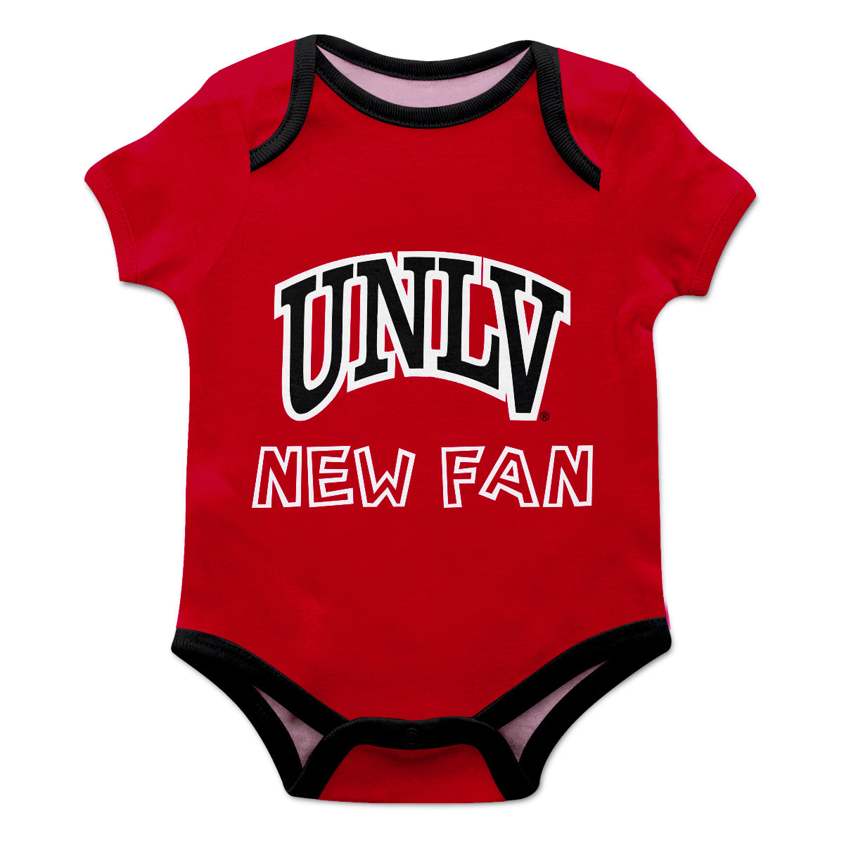 UNLV Rebels Infant Game Day Red Short Sleeve One Piece Jumpsuit New Fan Logo Bodysuit by Vive La Fete