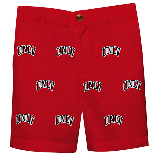 UNLV Rebels Boys Game Day Red Structured Shorts