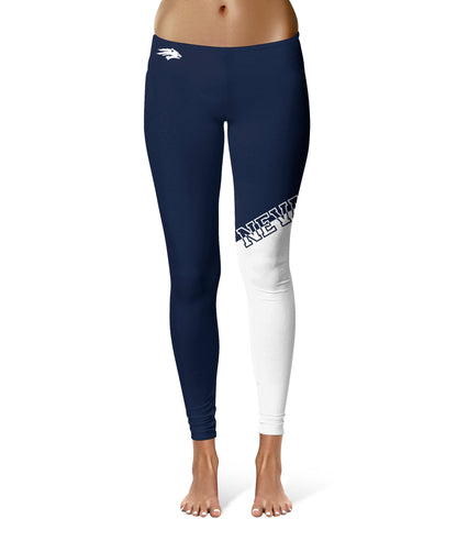 University of Nevada Reno Wolfpack Vive La Fete Game Day Collegiate Leg Color Block Women Navy White Yoga Leggings