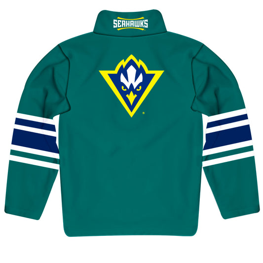 Mouseover Image, UNC Wilmington Seahawks UNCW Game Day Teal Quarter Zip Pullover for Infants Toddlers by Vive La Fete