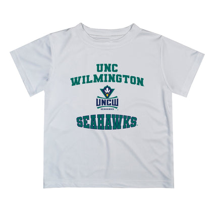 UNC Wilmington Seahawks UNCW Vive La Fete Boys Game Day V3 White Short Sleeve Tee Shirt