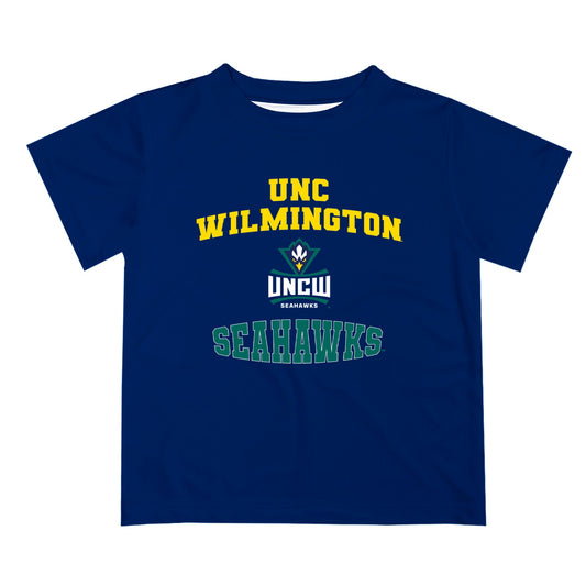 UNC Wilmington Seahawks UNCW Vive La Fete Boys Game Day V3 Navy Short Sleeve Tee Shirt