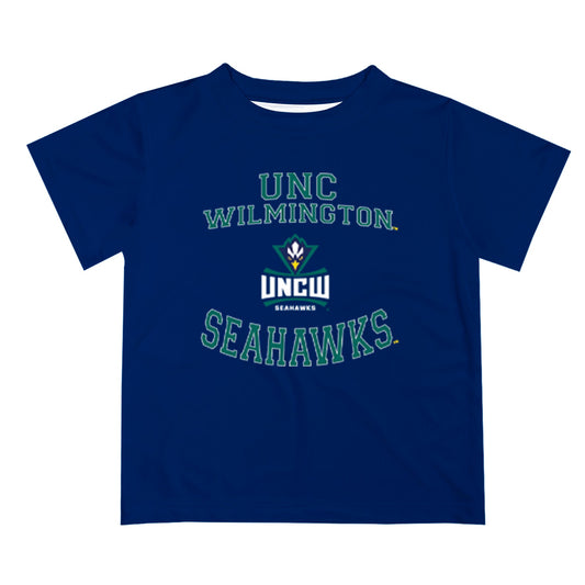 UNC Wilmington Seahawks UNCW Vive La Fete Boys Game Day V1 Navy Short Sleeve Tee Shirt