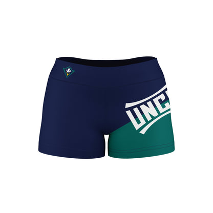 UNC Wilmington Seahawks UNCW Vive La Fete Game Day Collegiate Leg Color Block Women Blue Teal Optimum Yoga Short