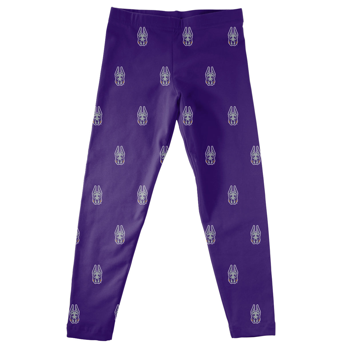 UALBANY Great Danes Girls Game Day Classic Play Purple Leggings Tights