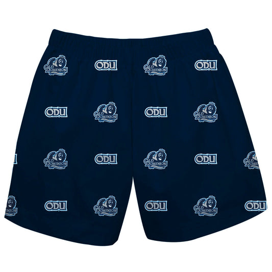Old Dominion Monarchs Boys Game Day Elastic Waist Classic Play Navy Pull On Shorts