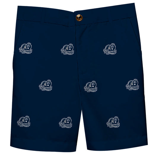 Old Dominion Monarchs Boys Game Day Navy Structured Shorts