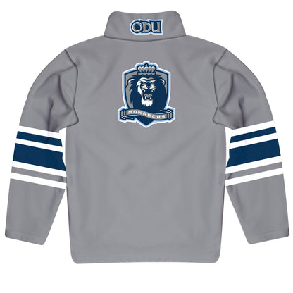 Old Dominion Monarchs Game Day Gray Quarter Zip Pullover for Infants Toddlers by Vive La Fete