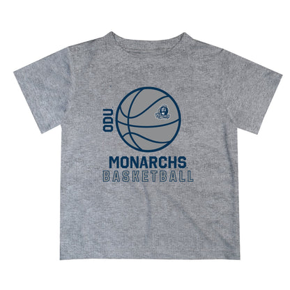Old Dominion Monarchs Vive La Fete Basketball V1 Heather Gray Short Sleeve Tee Shirt